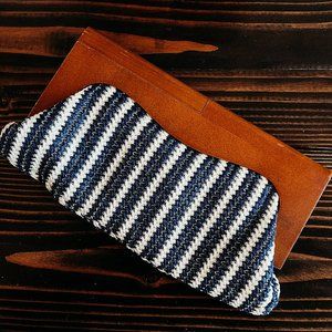 Urban Expressions BOHO Blue Vegan Clutch